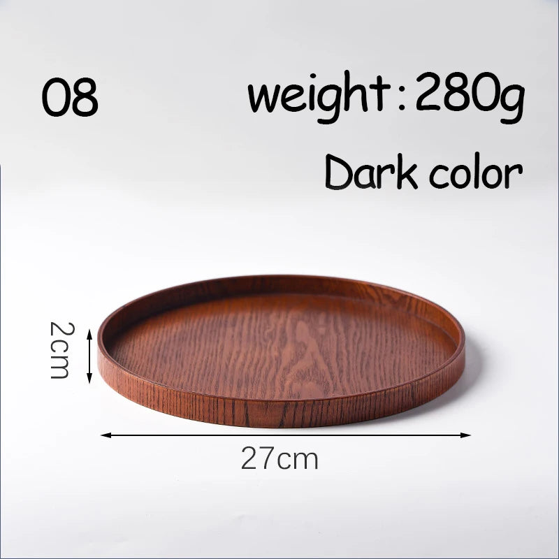 Oval Serving Trays Tableware Dessert Tea Saucer Coasters Coffee Coasters Wooden Plate Storage Food Display Home Hotel Decor Oasis Select 08