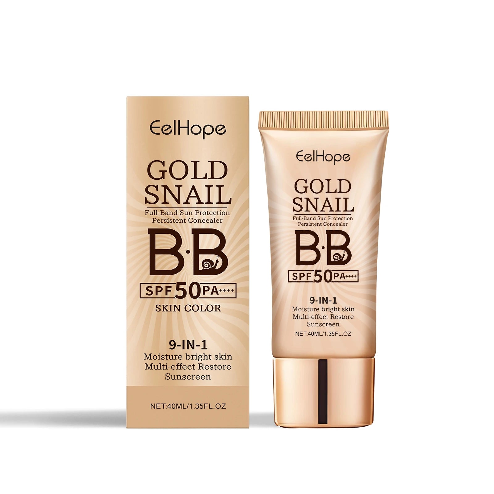 Eelhope BB Cream Foundation – Waterproof, SPF & Concealer 40ml BB Cream Foundation Oasis Select Skin Color 40ml