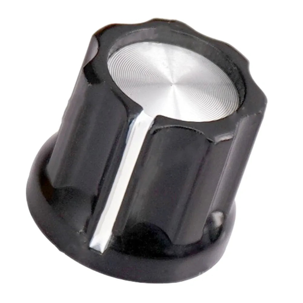 10pcs D Type 6mm Shaft Hole Volume Control Potentiometer Knob Position Groove Parts For Guitar Bass Electric Guitar Accessories Oasis Select