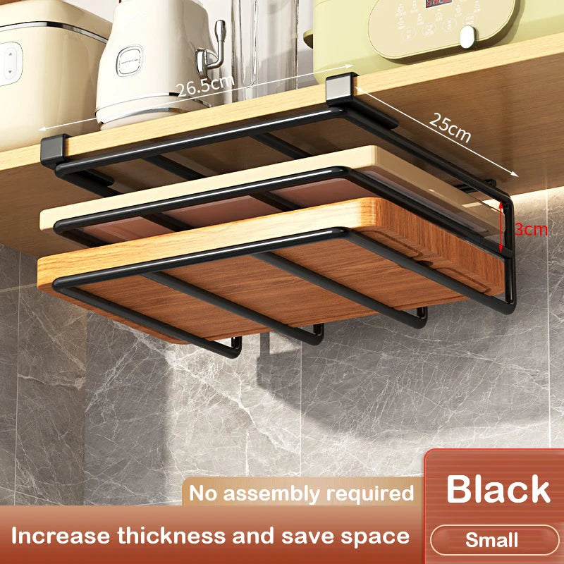 Kitchen Under Cabinet Basket Storage Shelf Cutting Board Rack Kitchen Closet Rack Under Desk Cabinet Office Bathroom Organizers Oasis Select 02