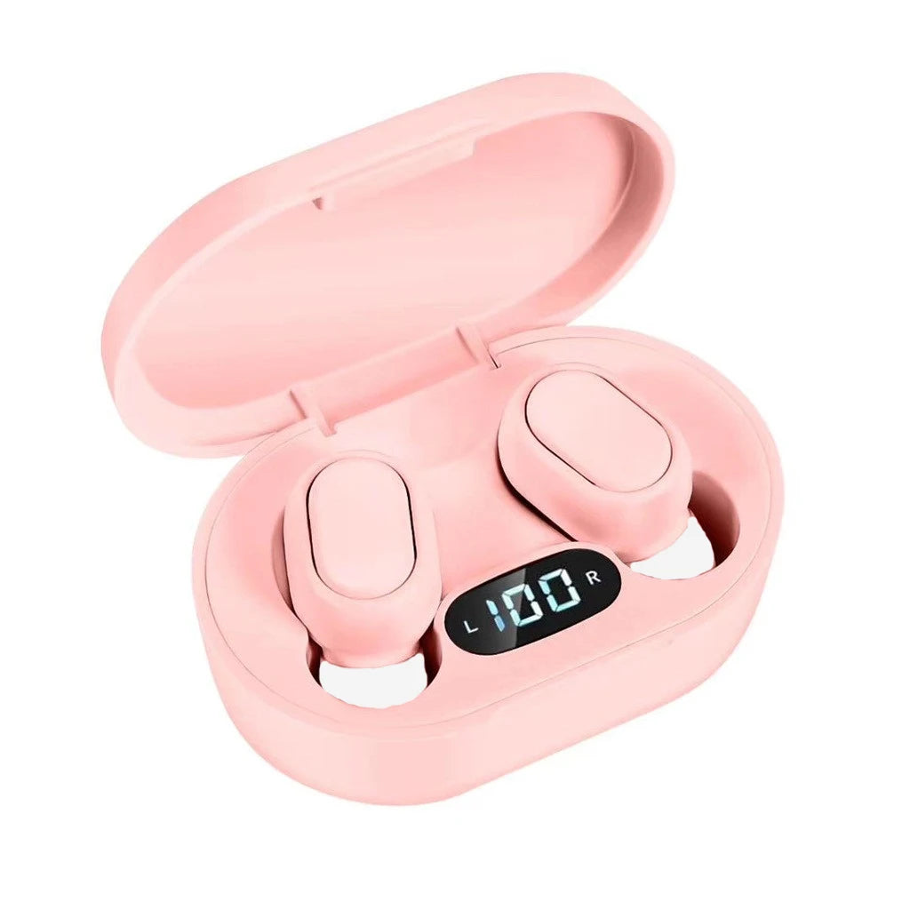 E7S TWS Wireless Headphones Bluetooth Earphone Control Sport Headset Waterproof Microphone Music Earphone Work On All Smartphone Oasis Select Pink