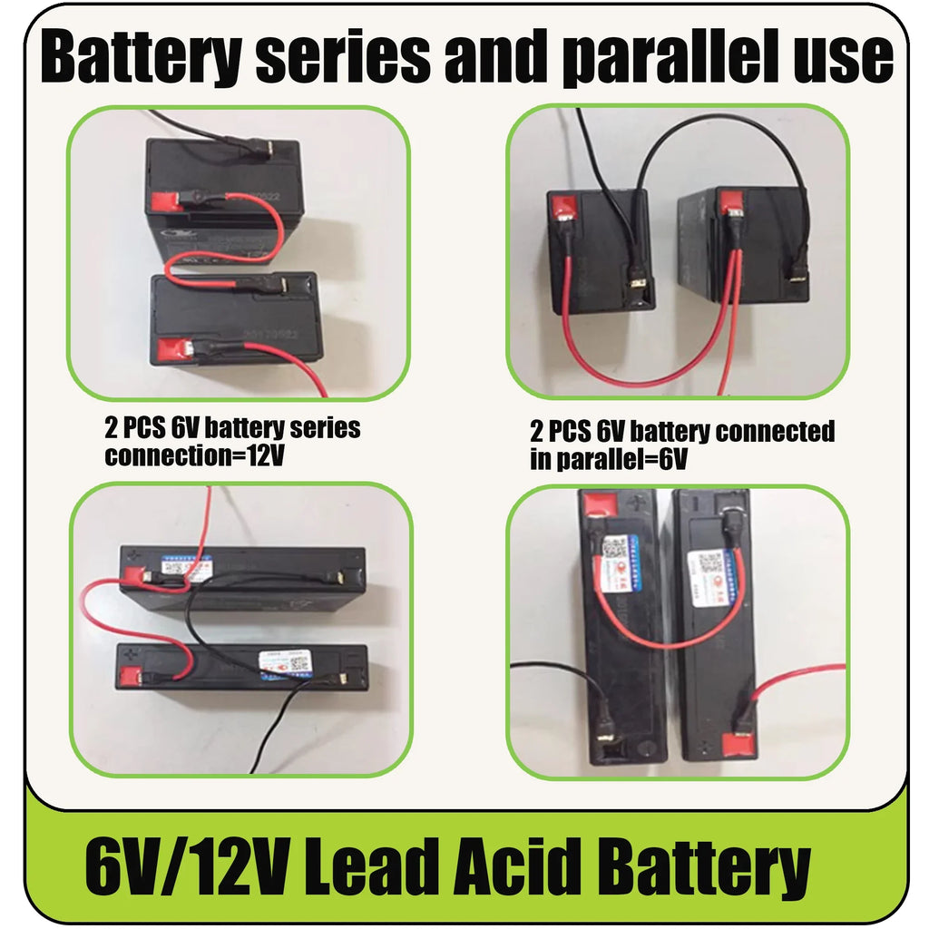6V 12V Rechargeable Battery For Children's Electric Vehicles Toy Cars Motorcycles Baby Strollers Battery 5Ah 7Ah 8Ah 12Ah Oasis Select
