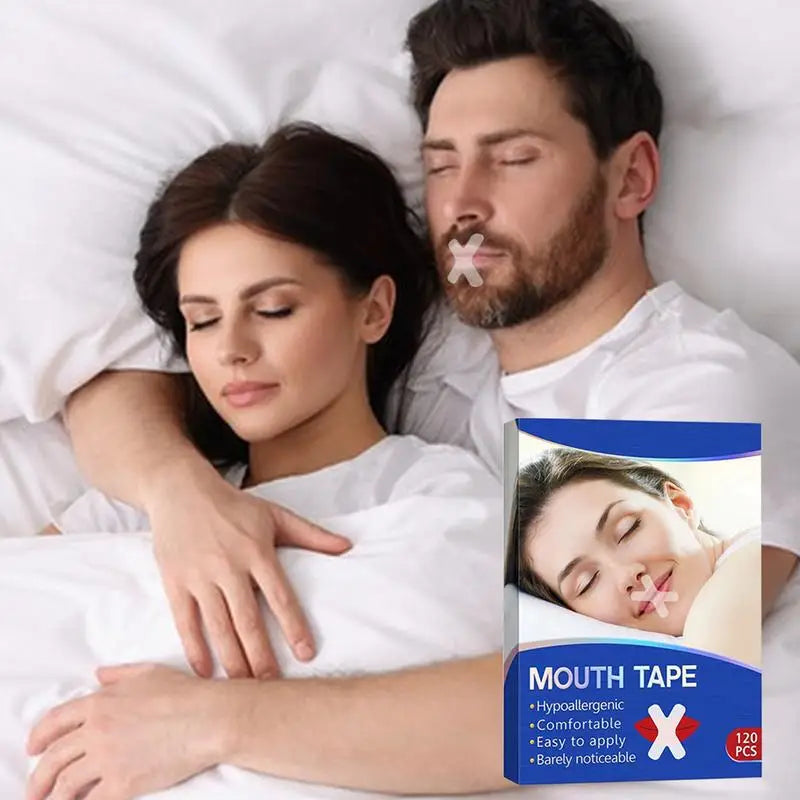 Sleep Strips Mouth Tape 120pcs Nasal Breath Sleep Patch Gentle and Effective Nose Breathing Tape for Car Hotel Travel Business Oasis Select