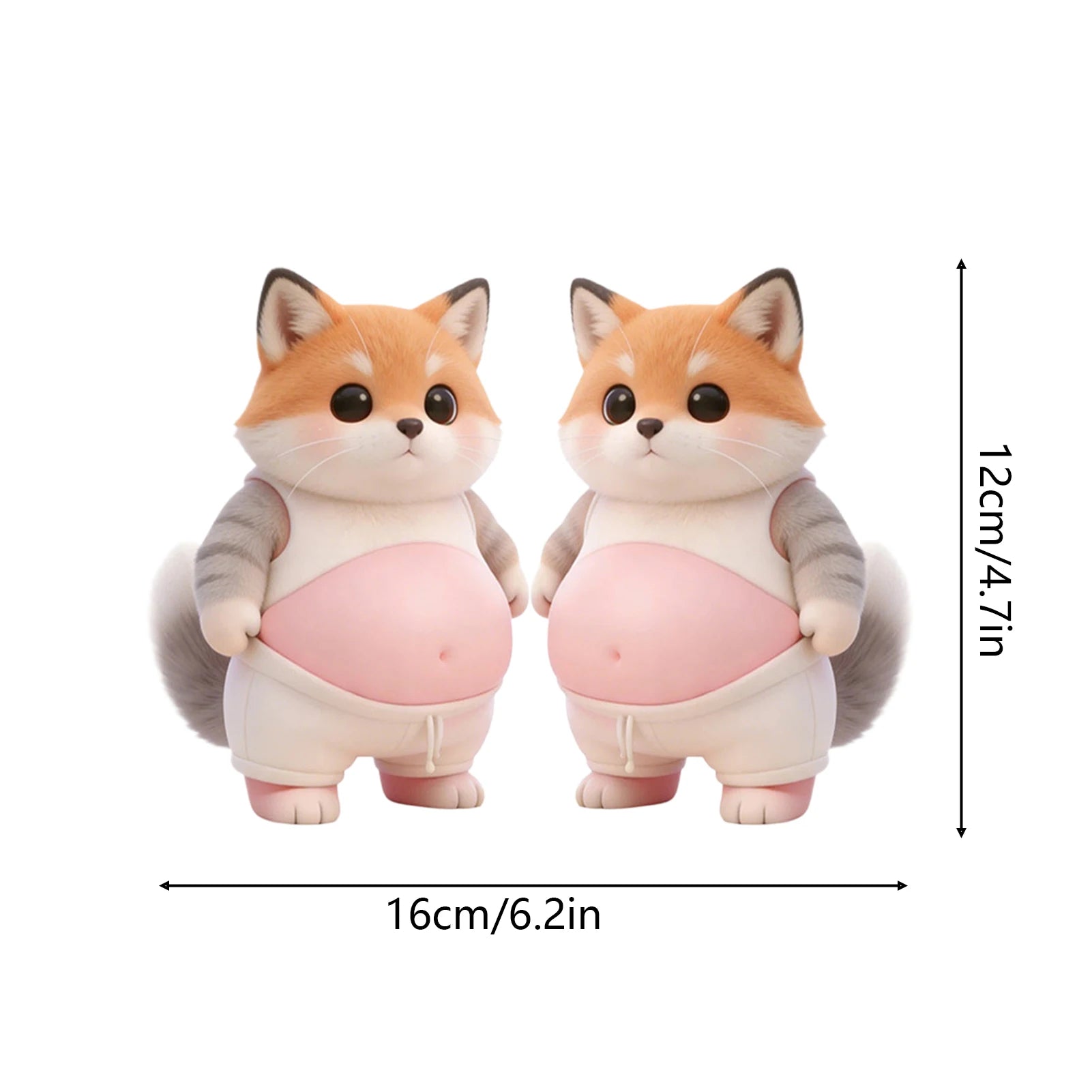Cartoon Stickers 3D Cute Puppy Sticker Squeezeable Dogs Phone Case Decoration Children's Birthday Party Favor Festival Supplies Oasis Select fox