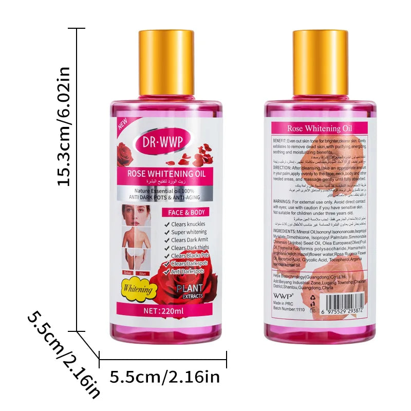 Turmeric Massage Oil – Body SPA, Moisturizing & Scraping 200/300ml Body Massage Oil Oasis Select Rose-220ml 1 piece