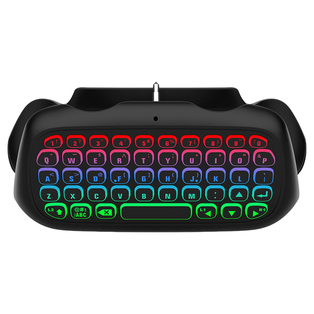 Mini Chatpad Built-in Speaker Compact Keypad with 3.5mm Audio Jack for Messaging and Gaming Live Chat ForPS5 Oasis Select Black China Mainland