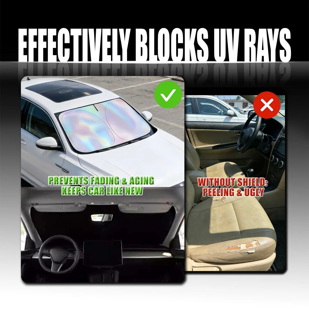 Foldable Car Windshield Sun Shade | UV Reflective Heat Block