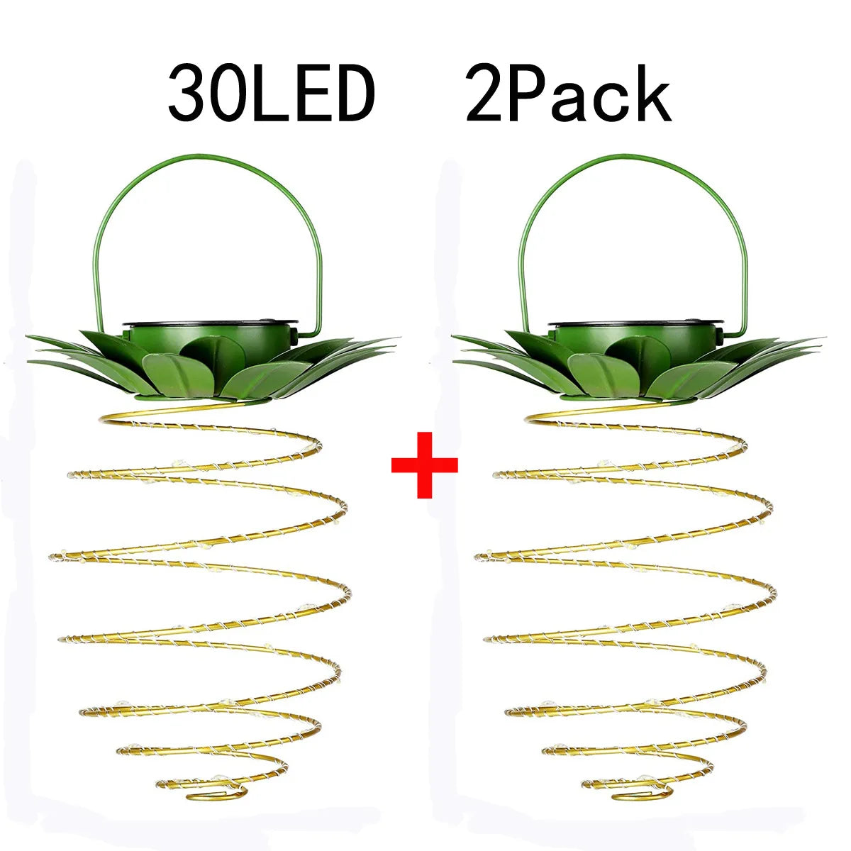 Solar Lamps Pineapple Iron Art Lanterns Led Copper Wire Light Strings Outdoor Waterproof Garden Decorative Hanging Lamps Oasis Select 30LEDx2