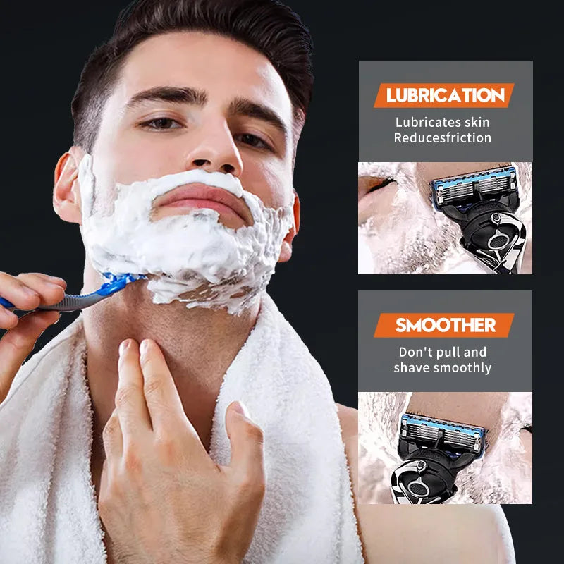 60ml Men's Shaving Mousse Mild Not Irritaing Clean Smooth Soften Sideburn Beard Shaving Cream For Man Grooming Accessories Oasis Select