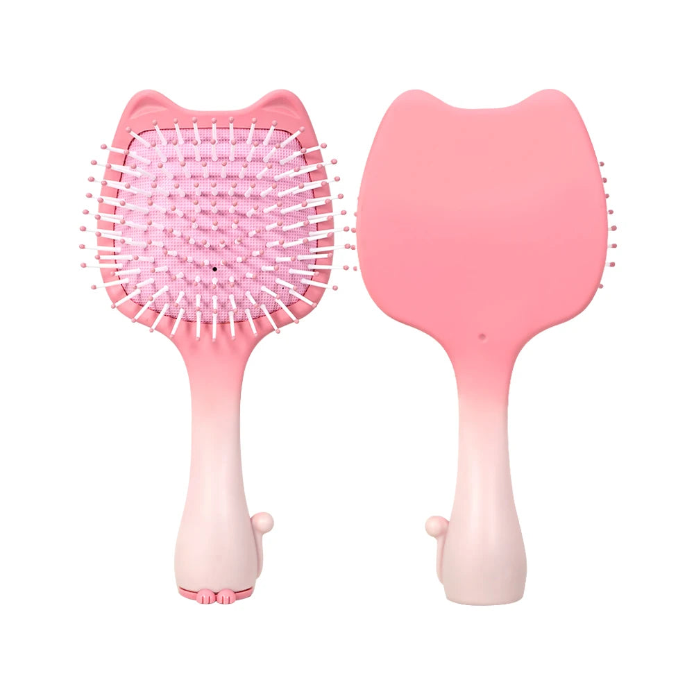 Cat Air Cushion Hairbrush – Detangling Scalp Massage Comb Air Cushion Hairbrush Oasis Select M30-tian-pink-02