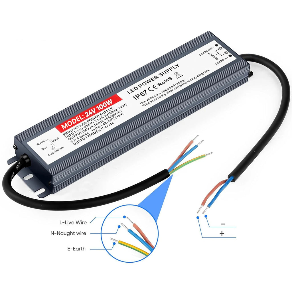 Power Supply AC 220V TO DC 12V 24V Waterproof LED Power Supply IP67 LED Driver 12 24 V For LED Strip Light Oasis Select