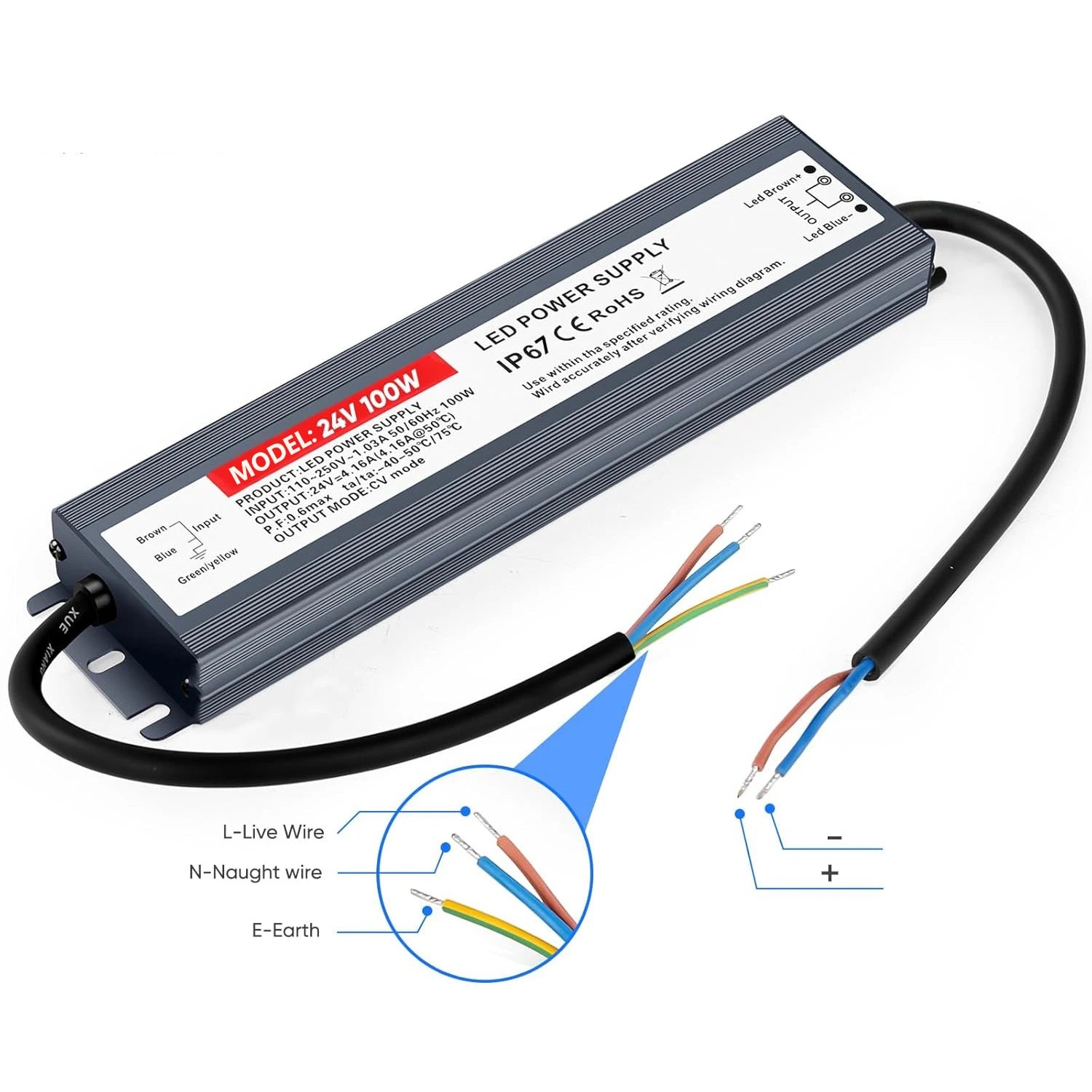 Power Supply AC 220V TO DC 12V 24V Waterproof LED Power Supply IP67 LED Driver 12 24 V For LED Strip Light Oasis Select
