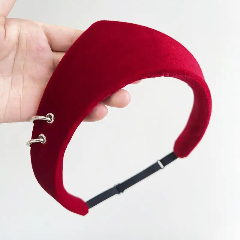 Crown Velvet Headband – Retro Hair Accessory for Women & Girls Velvet Hair Headband Oasis Select A9