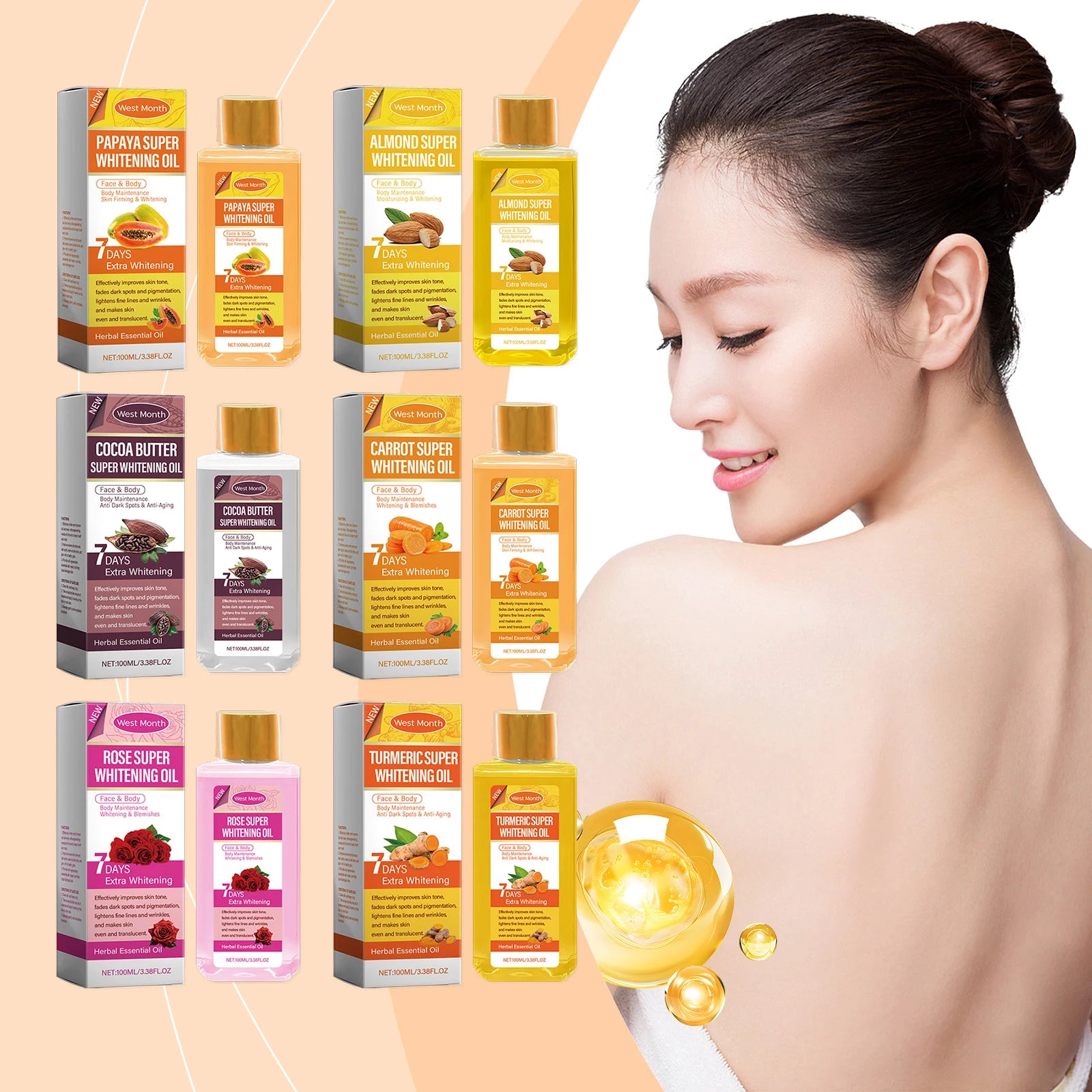 Papaya Brightening Body Oil – Smooth, Nourish & Even Skin Tone