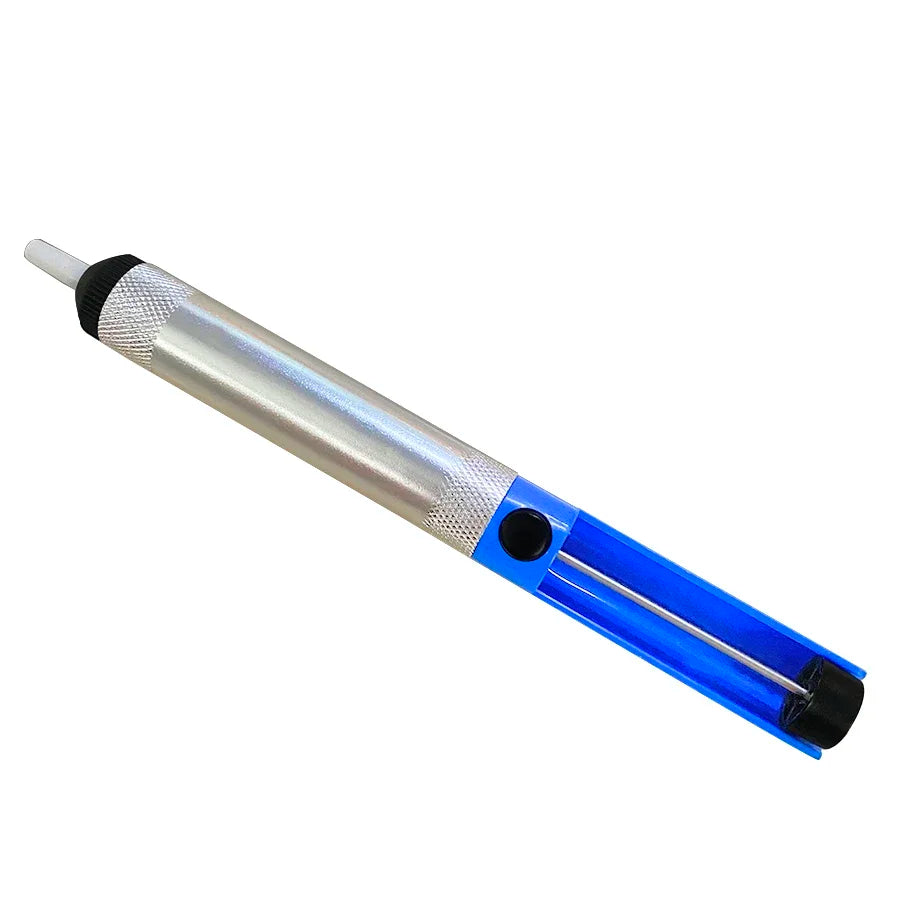 Aluminium Desoldering Suction Pump Tool Solder Sucker Suction Tin Pen Removal Device Blue Vacuum Soldering Iron Desolder Oasis Select