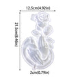 Epoxy Resin Mold 3D Wall Hanging Decor DIY Bouquet Mold Valentine's DIY Rose Ornament Mold For Valentine's Gift Art Projects Oasis Select Translucent