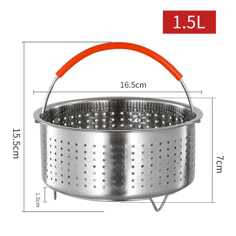 Stainless Steel Steamer Basket for 3/6/8 Qt Pressure Cooker