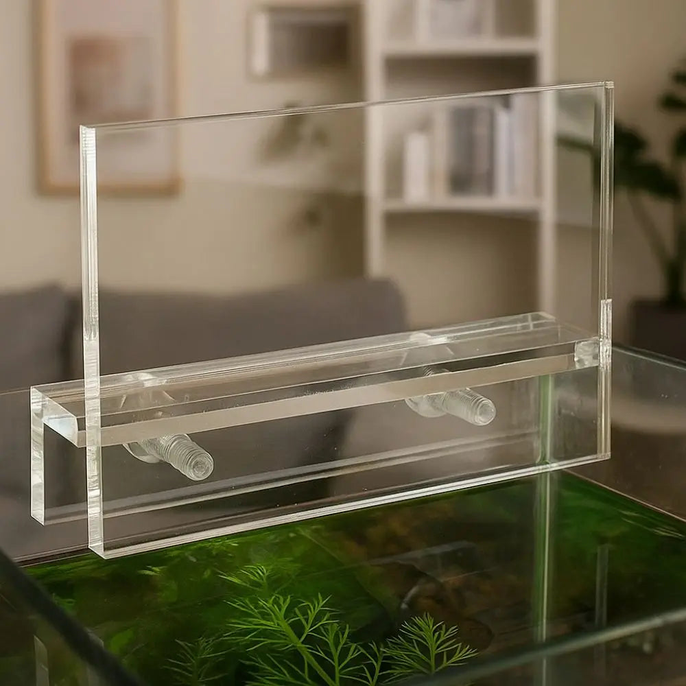 Clear Acrylic Aquarium LED Light Holder – No-Drill Stand Aquarium Light Stand Oasis Select