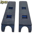 2pcs Firm Thickened Material Hardened Anti-slip Knee Pad Stable Support Ergonomic 60° Angle Knee Pad Mat Sturdy Wear-resistant Oasis Select Black