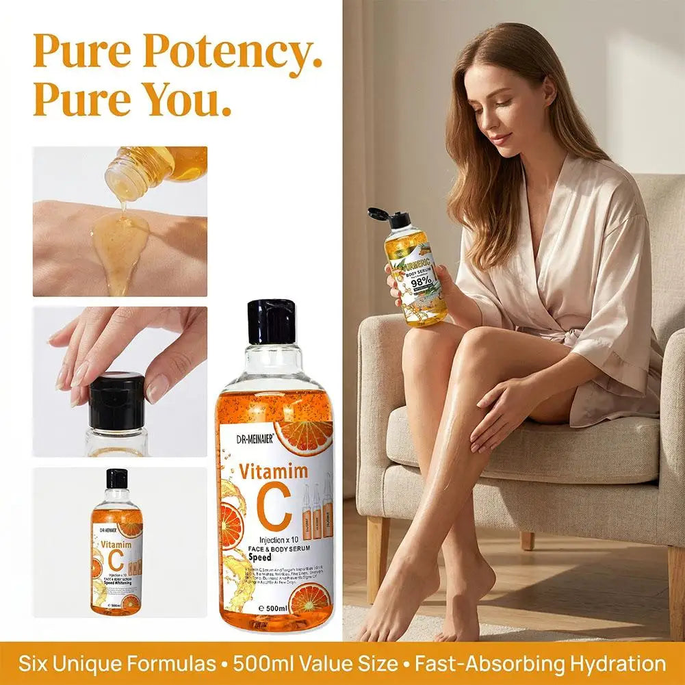 Vitamin C AHA Arbutin Cherry &Honey Turmeric Face Serum Spots Eraser Corrector Whitening Moisturizing Lightening Body Serum Oasis Select