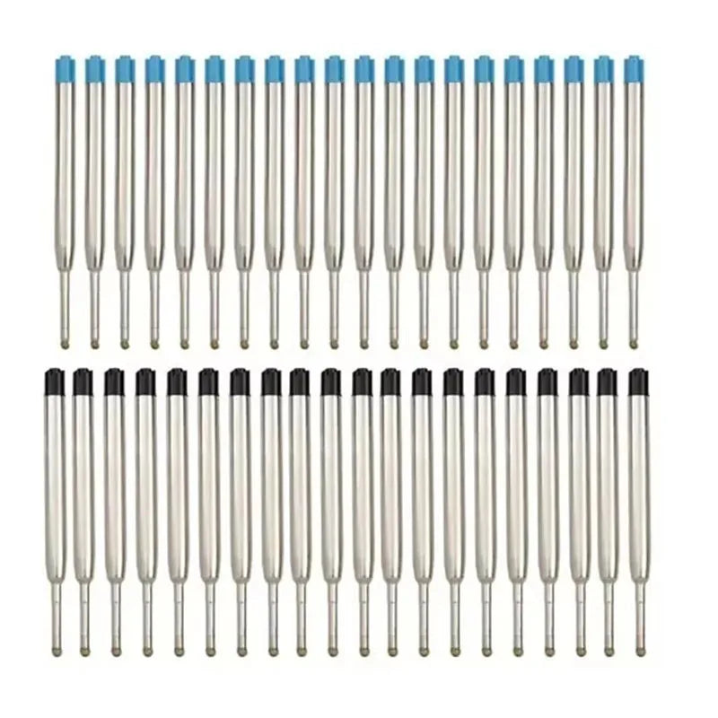 10/20/40Pcs L:3.9 In Ballpoint Pen Refills for Parker Pens Medium Point blue red Black Ink Rods for Writing Office Stationery Oasis Select 40pcs Mix