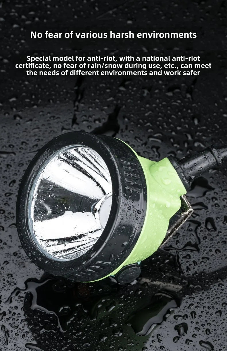 SHINEKNOT LED Split Mining Helmet Headlight | Waterproof 10W