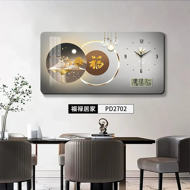 Perpetual Calendar Large Size Electric Meter Box Decorative Picture Wall Clock Distribution Box Block Decorative Wall Clock Oasis Select PD2702 85x45cm