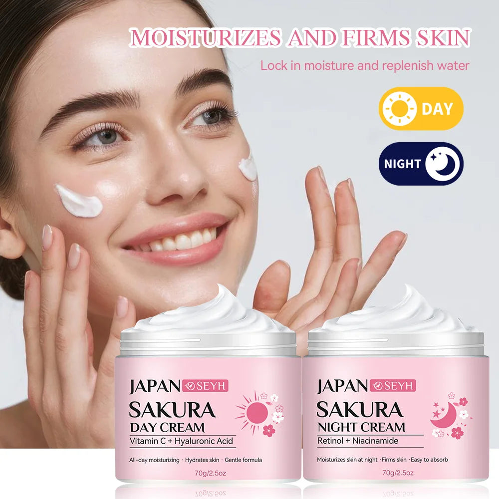 Day Night Repair Cream Rich in Retinol 20% Vitamin C 5% Niacinamide Hydrating Tightening Moisturizing Anti-Aging Skincare Set Su Oasis Select