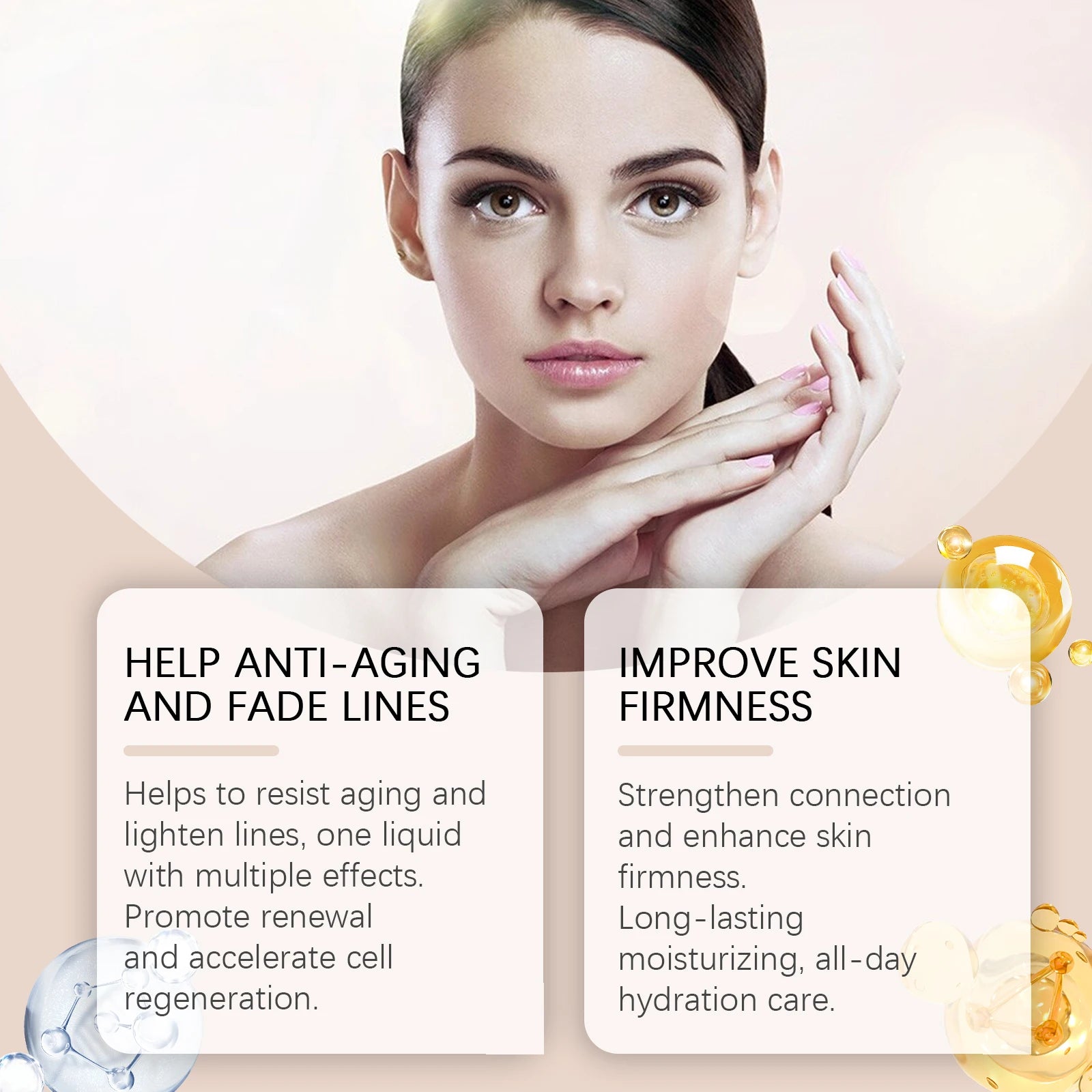 Skin Firming Essence Relieve Wri-nkles Anti Ag-ing Lighten Fine Lines Lifting Even Skin Tone Moisturizing Hydrating Facial Serum Oasis Select
