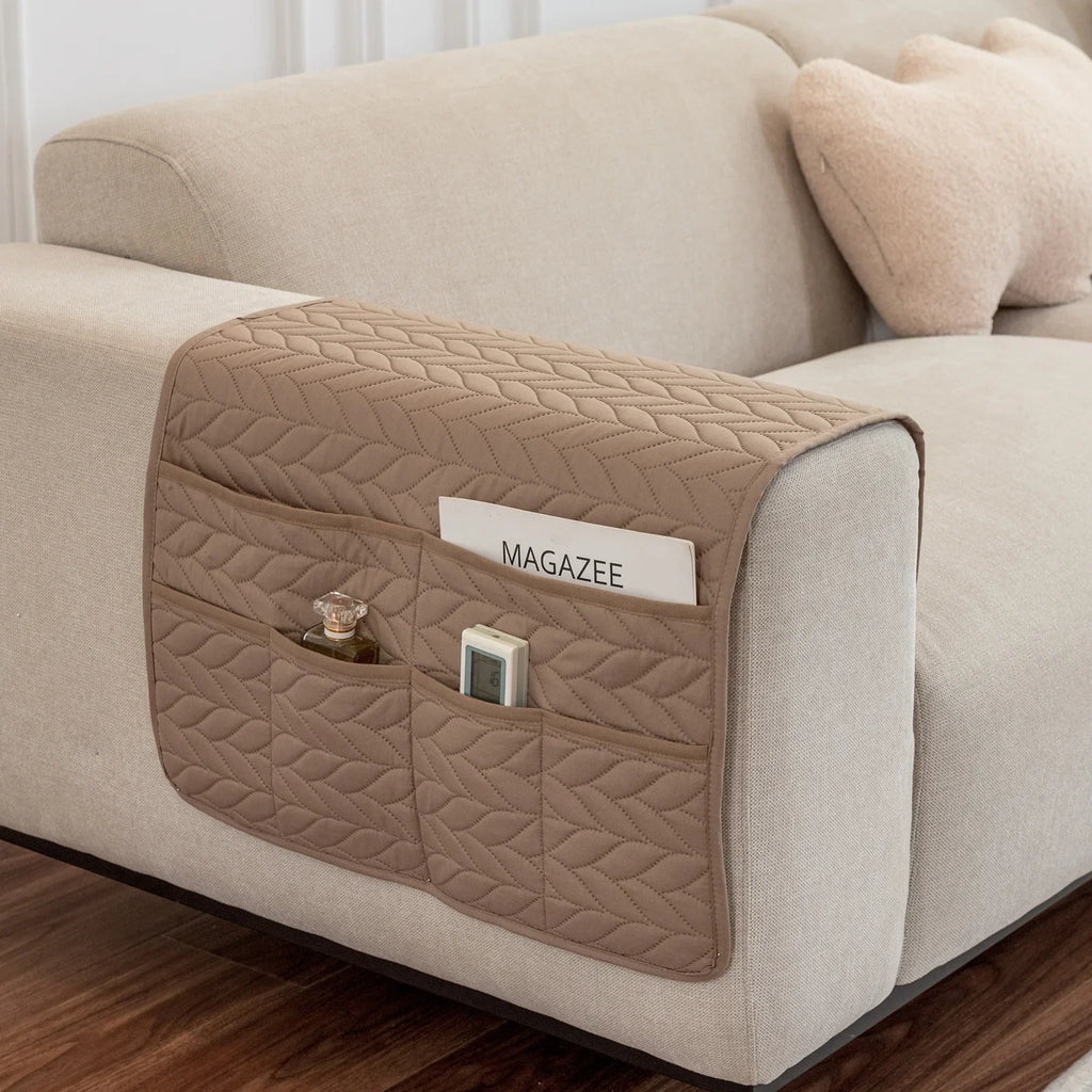 New Sofa Hand Towel with Storage Pocket Magazine Remote Control Sofa Recliner Armrest Clutter Management Bag Oasis Select 13 50X90cm