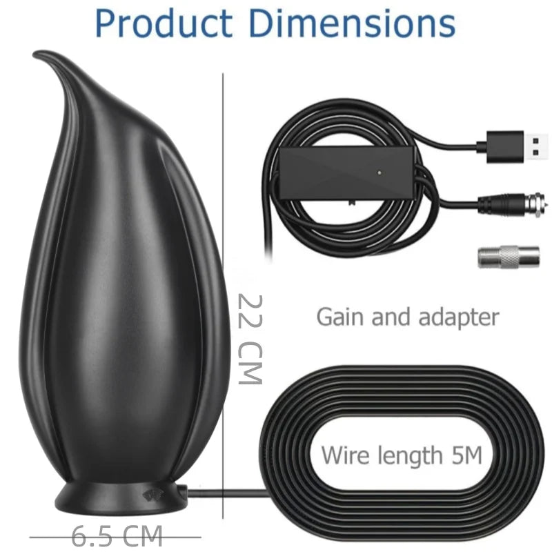 Amazon New Private Model High-Definition Digital TV Antenna Indoor Outdoor HDTV Antenna DVB-T2 Oasis Select