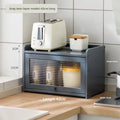 Kitchen Shelves Seasoning Dishes Storage Multi-layer Countertops Lockers Cupboards Household Cutlery Chopsticks Storage Boxes Oasis Select Dark Grey 1-42