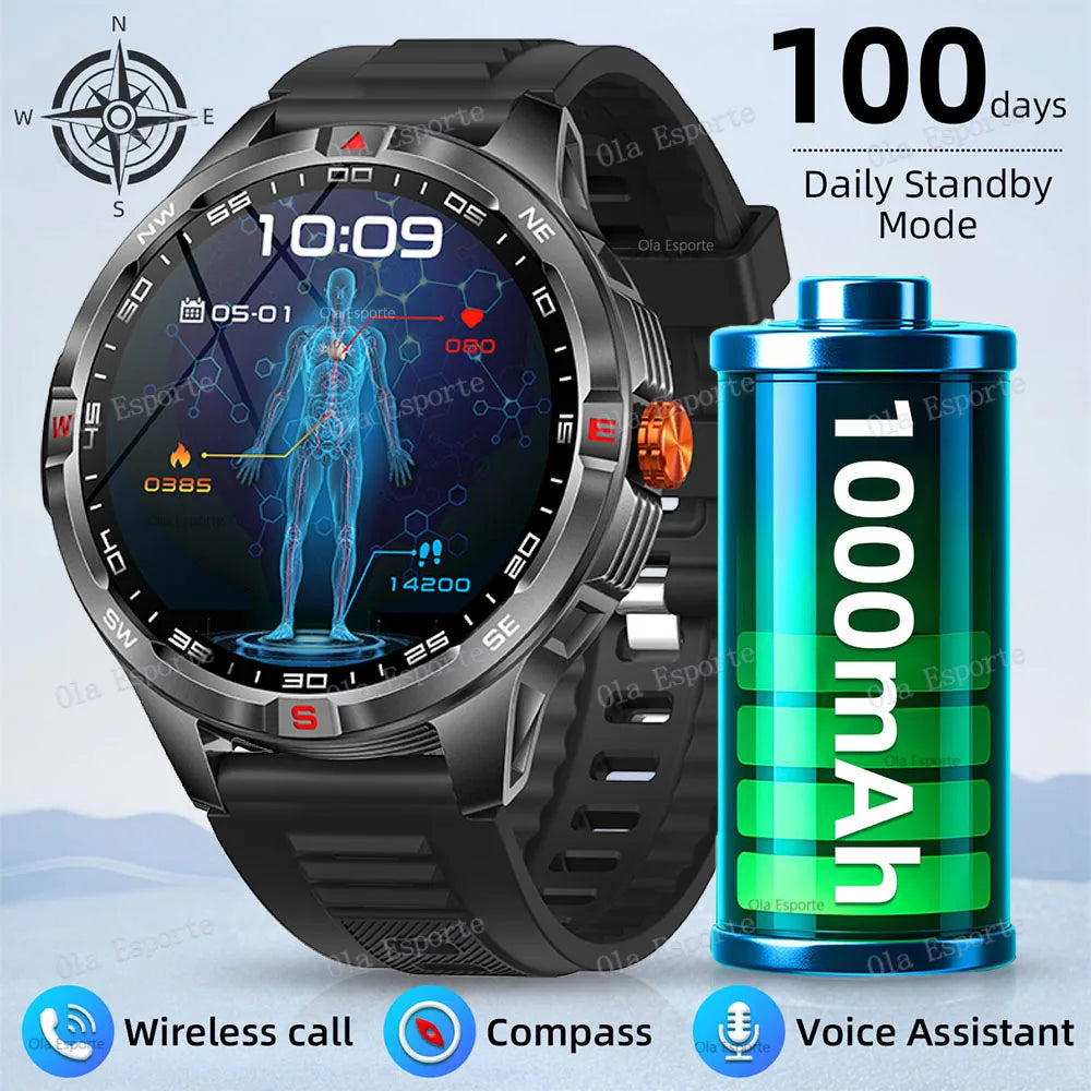 Ola Esporte Smart Watch 2025 – GPS, Compass & 100+ Sports