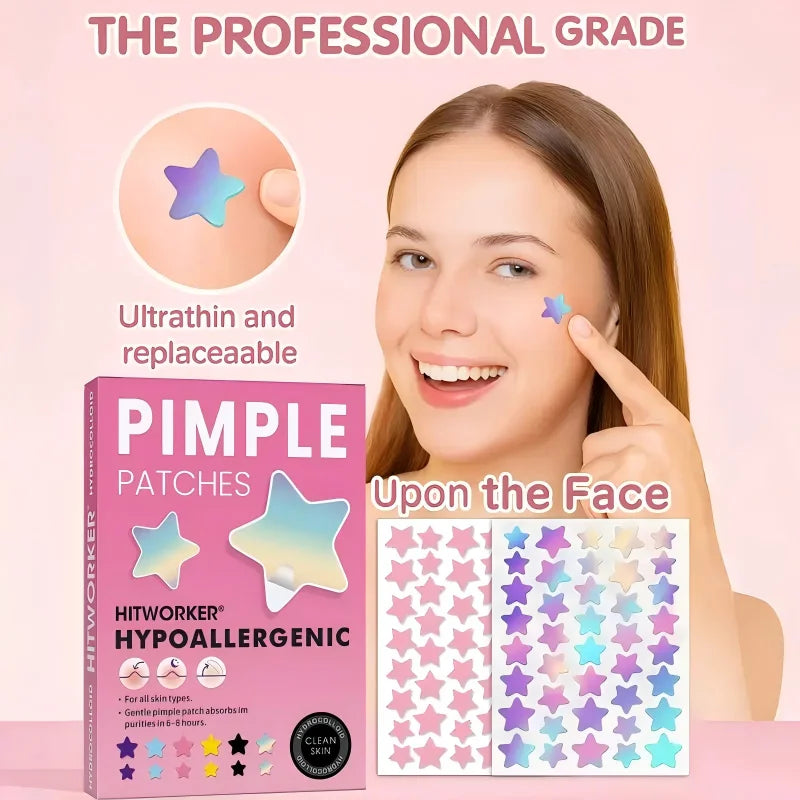 240 pieces/box of star shaped hydrocolloid acne patches, nonalcoholic, gentle and non irritating absorption acne patches Oasis Select