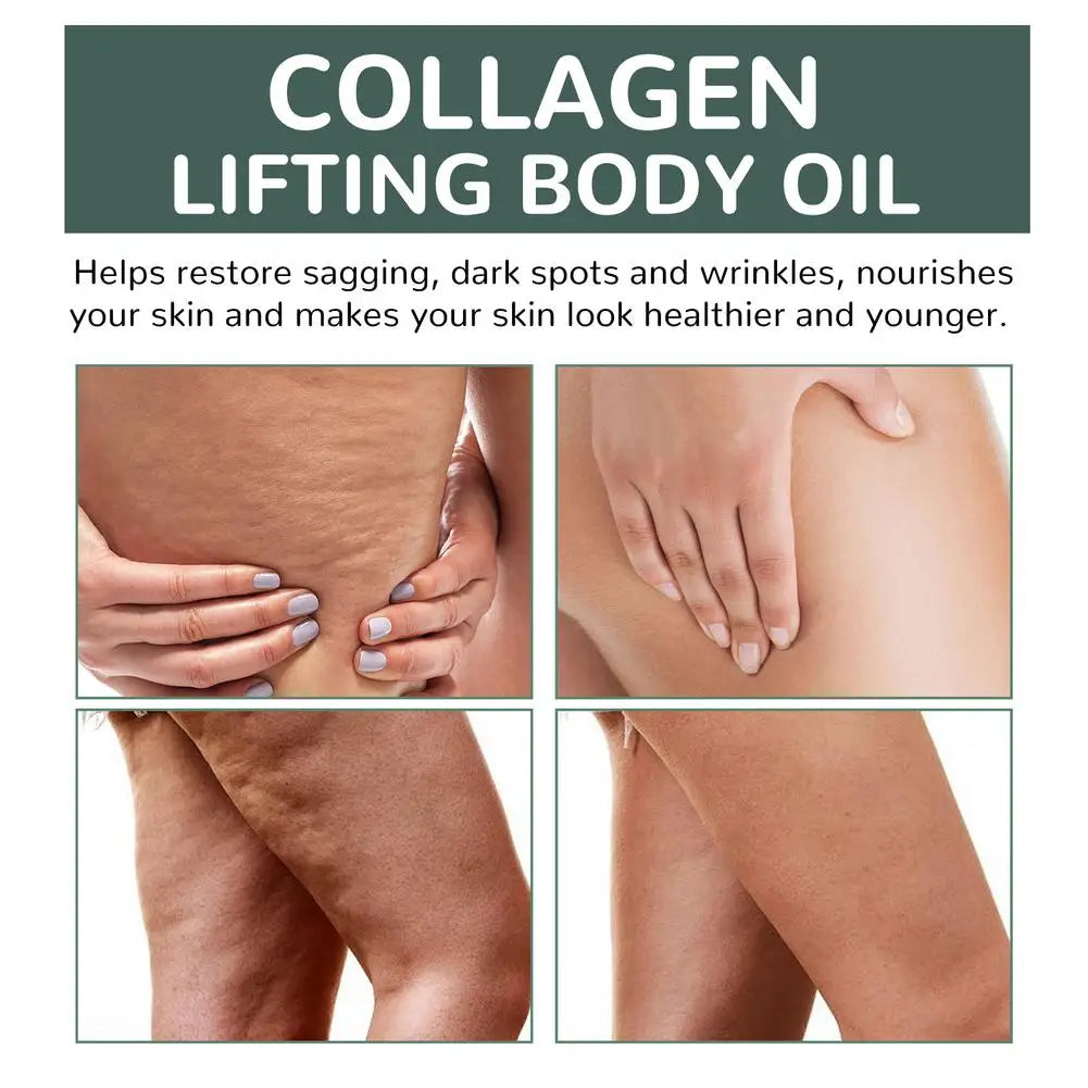 Oceaura Collagen Body Oil Tighten Skin Elasticity Rosemary Deeply Hydrating and Nourishing Body Smooth Body Oil& Ball Essence Oasis Select