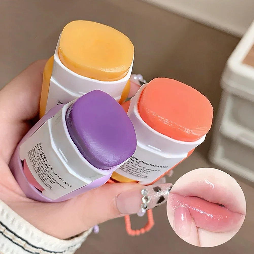 Large Capacity Lip Balm Keychain Pendant, Hydrating & Moisturizing Lip Care Primer Makeup Plumping Clear Lip Gloss Oasis Select