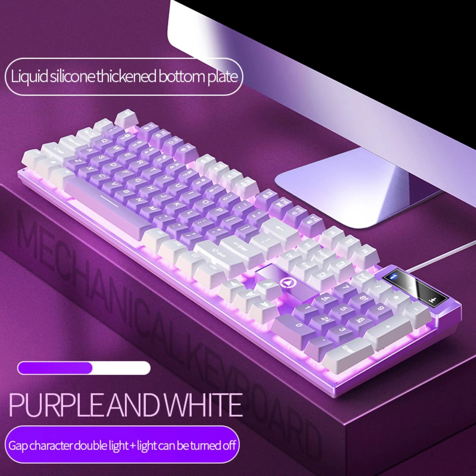 Carving K500 Wired Gaming Keyboard – RGB Backlit 104-Key Gaming Keyboard Oasis Select I One Size