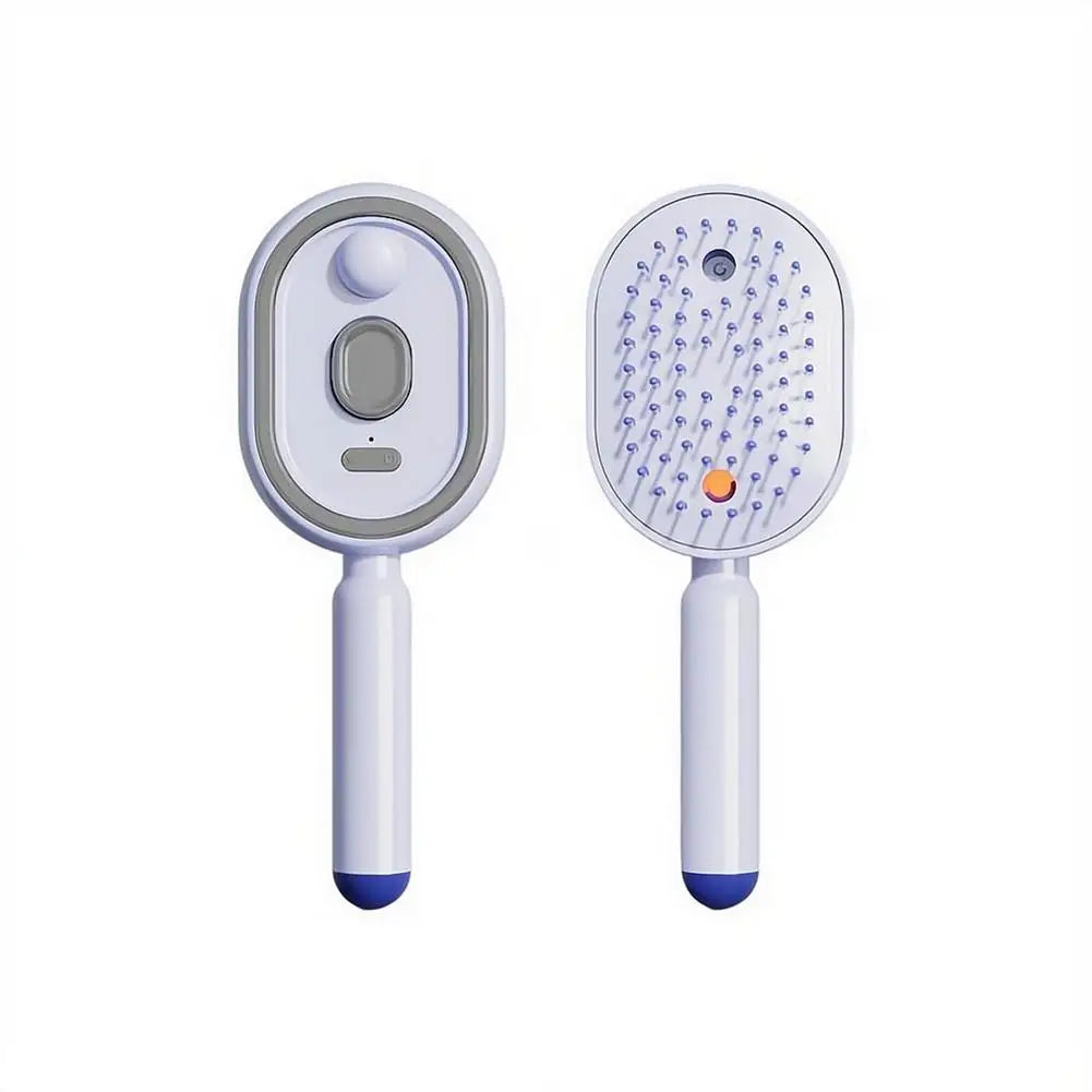 Electric Spray Massage Comb Exquisite Gift Pack Rechargeable Mist Sprayer Soft Cushion Teeth Suppresses Static Hair Build Up Oasis Select Purple Comb
