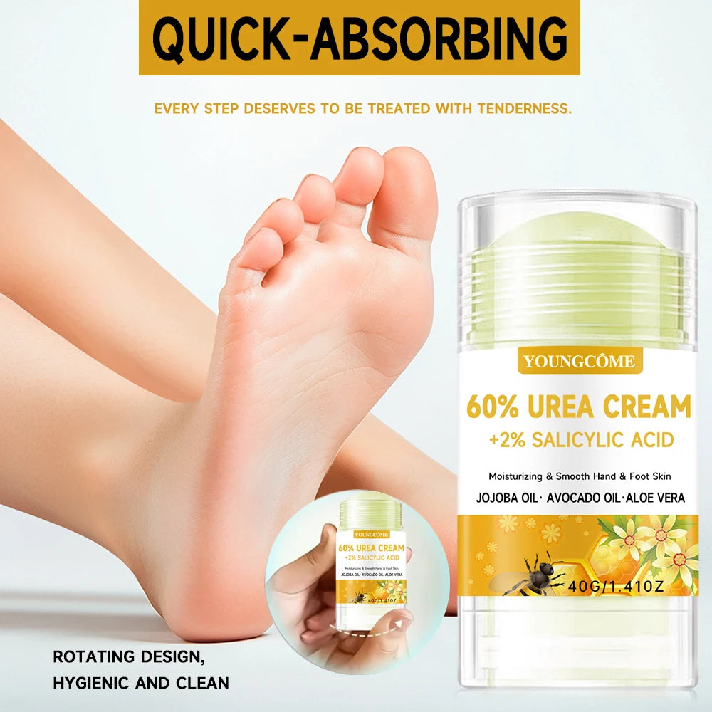 YOUNGCOME 60% Urea Body Cream – Exfoliating & Hydrating, 40g