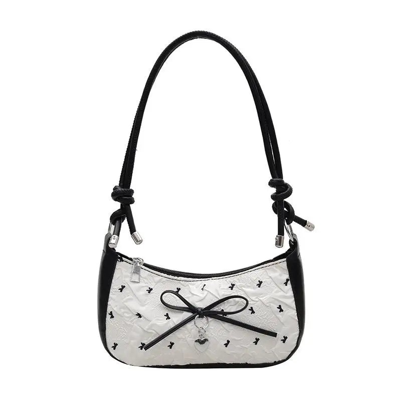 Bow Knot Mini Shoulder Bag – Y2K Women's Underarm Purse