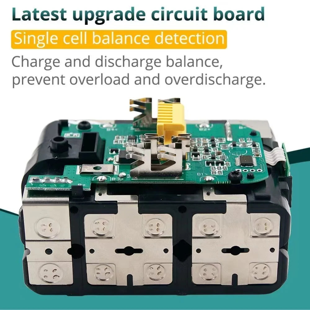 Super For Makita 18v 6000mAh Rechargeable Power Tools Battery With Led Li-ion Replacement Lxt Bl1860b Bl1860 Bl1850+3A Charger Oasis Select