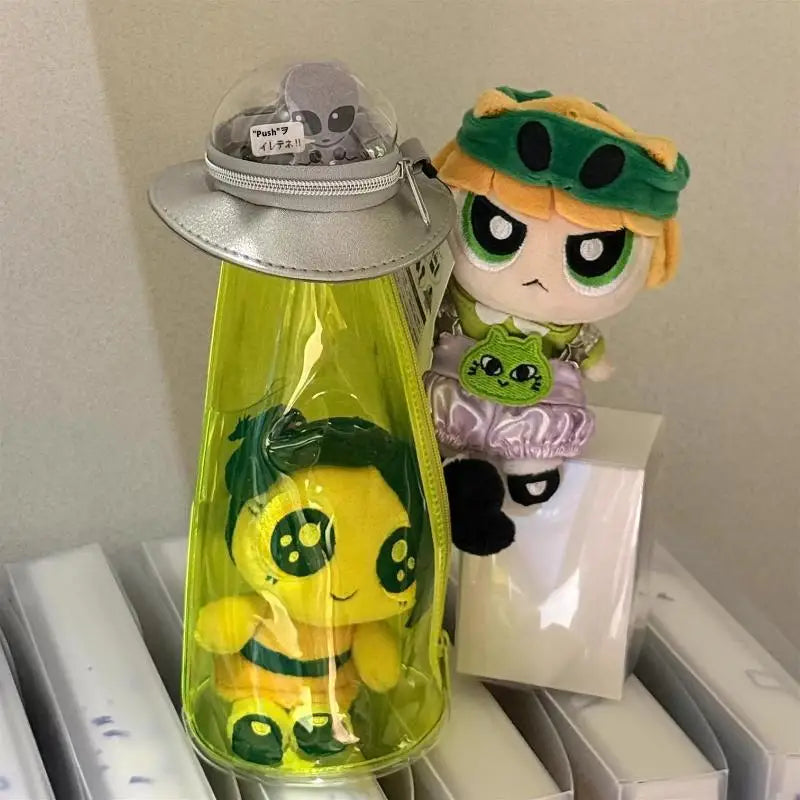 2025 New Japanese Ufo Pencil Case Funny Doll Storage Bag Student Transparent Large Capacity Stationery Bag Gift Oasis Select A1