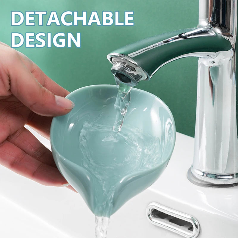 Soap Holder Drain Water Soap Dish Leaf Shape Soap Box Shower Soap Drainer Suction Cup Soap Container Modern Bathroom Accessories Oasis Select