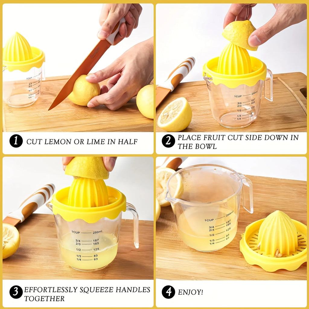 Manual Juicer, Fruit Hand Squeeze Juicer for Fruits Such As Lemons/citrus, Small Portable Juicer for Home Kitchen Trips Oasis Select