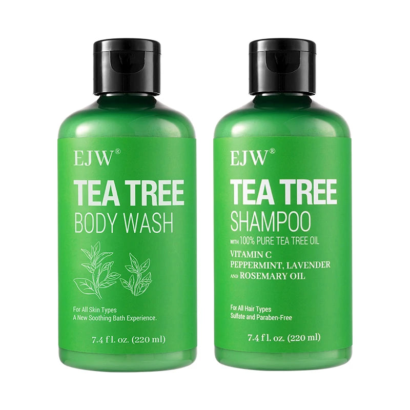 Tea Tree Body Wash – Odor Control, Back Acne & Moisturizing Tea Tree Shower Gel Oasis Select 2pcs
