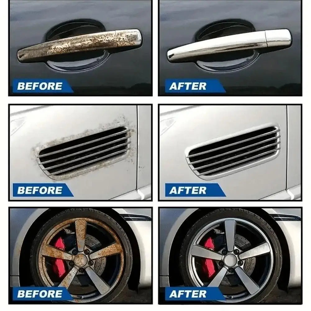 Car Rust Remover Auto Exhaust Pipe Rust Derusting Spray Quickly Car Wheel Hub Care Clean Metal Iron Prowder Stain Removal Agent Oasis Select