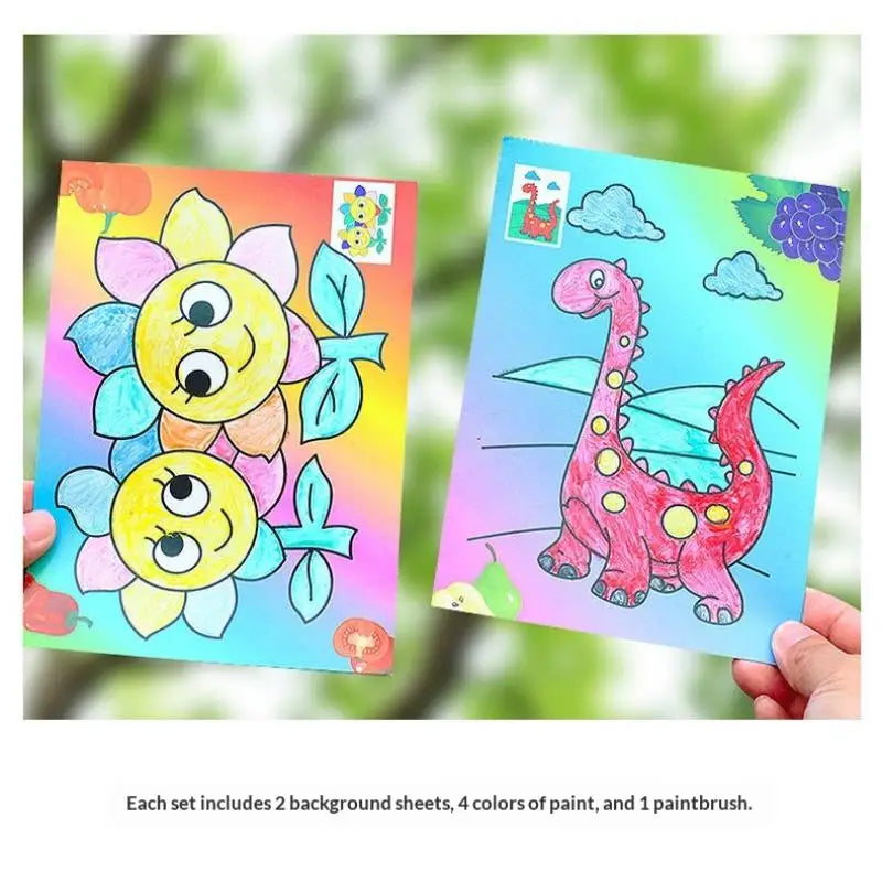 DIY Watercolor Painting Set Washable Non-Toxic Art Supplies for Toddler Home Preschool Craft Party Games Oasis Select