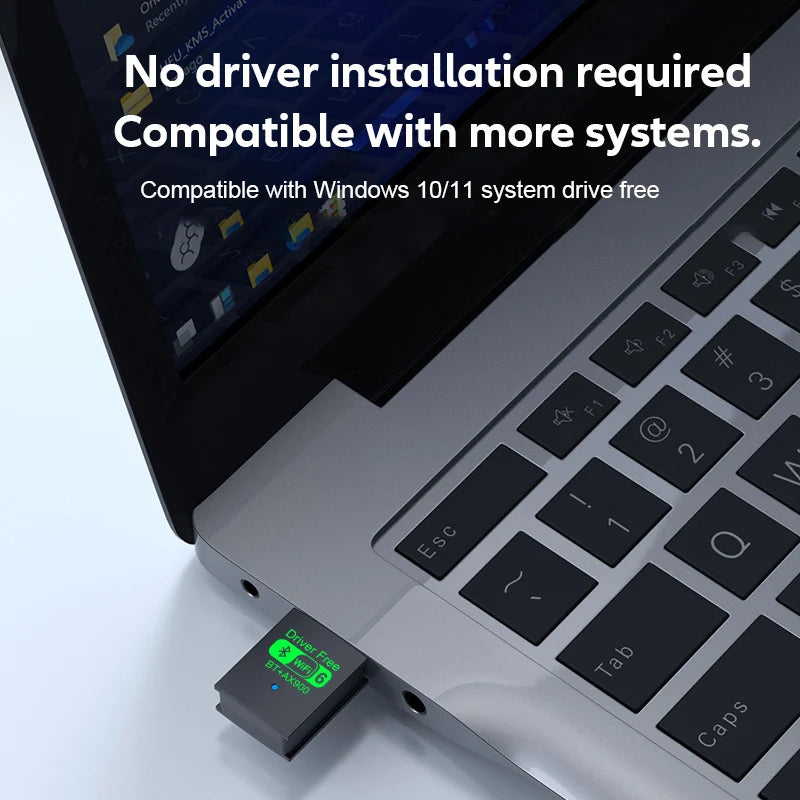 2 IN 1 WIFI6 AX900 USB WiFi Bluetooth 5.4 Wireless Adapter Dual Band 2.4G+5GHz 900Mbps Network Card Receiver Dongle For Win10/11 Oasis Select