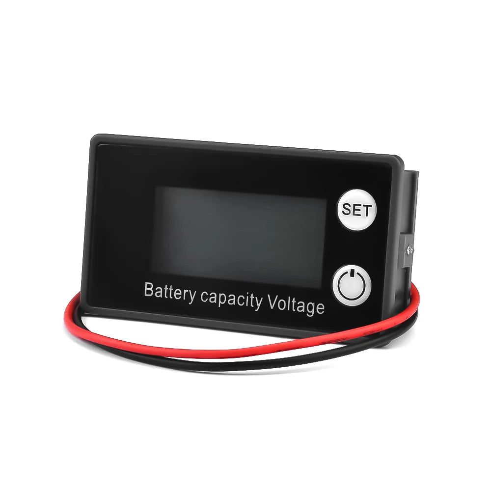 DC8V-100V Battery Capacity Indicator LCD Screen Car Battery Charge Level Indicator Lithium Battery Capacity Meter Voltage Tester Oasis Select