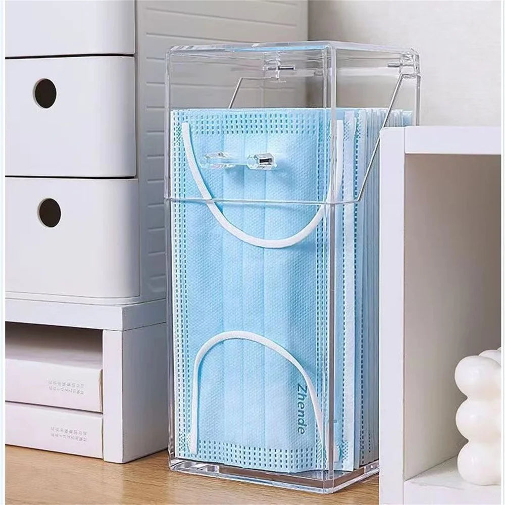 1PC-Desktop Makeup Brush Storage Bucket Cup Holder with Lid Makeup Lipstick Cosmetic Storage Box Organizer Tube Transparent Oasis Select